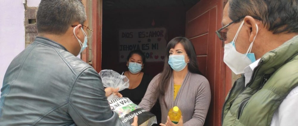 MPS entregó 100 bolsas de alimento a familias vulnerables del A.H. Santo Domingo