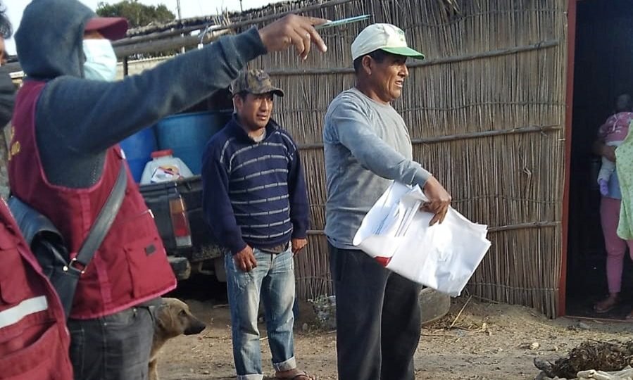 Verificación masiva de lotes en el C.P. Cerro de Pasco para la entrega gratuita de títulos de propiedad