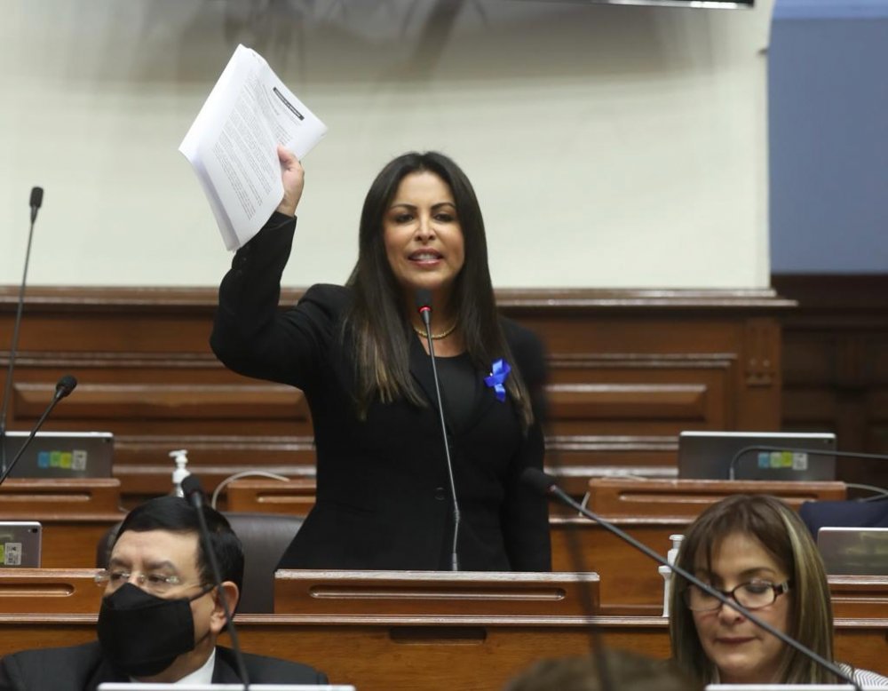 Congresista Chirinos plantea vacancia presidencial contra Pedro Castillo ante pleno del Congreso