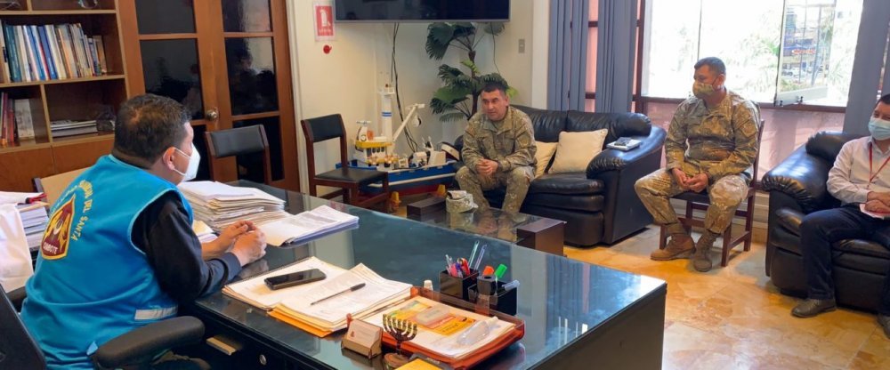 Burgomaestre se reunió con representantes de ORM para la creación de un cuartel militar del ejército en Chimbote