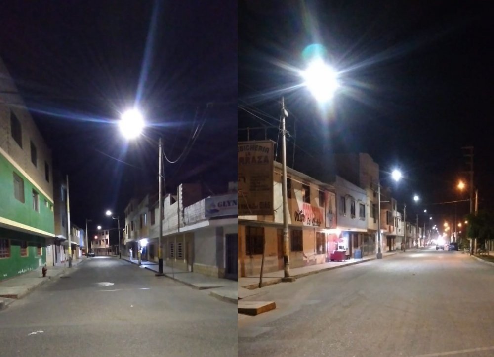 Hidrandina instaló más de 4 mil luminarias LED beneficiando alrededor de 10 mil usuarios en Ancash
