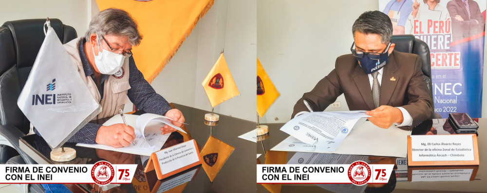 Cámara de Comercio del Santa firma convenio con INEI para la realización del V Censo Nacional Económico