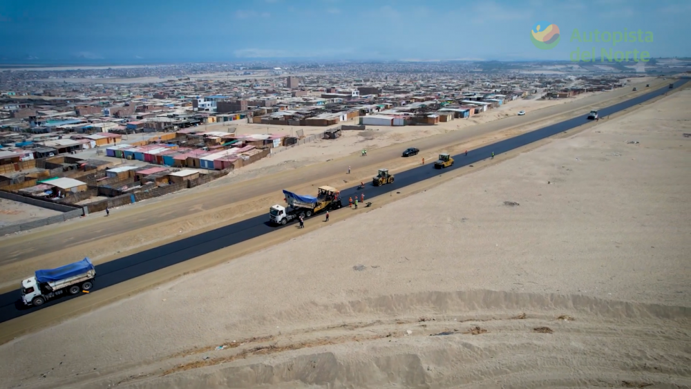 Primer tramo de vía de Evitamiento Chimbote tiene 90% de avance