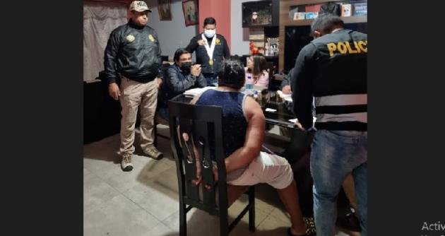 Detienen a sujeto por pornografía infantil en el centro poblado Tambo Real Antiguo