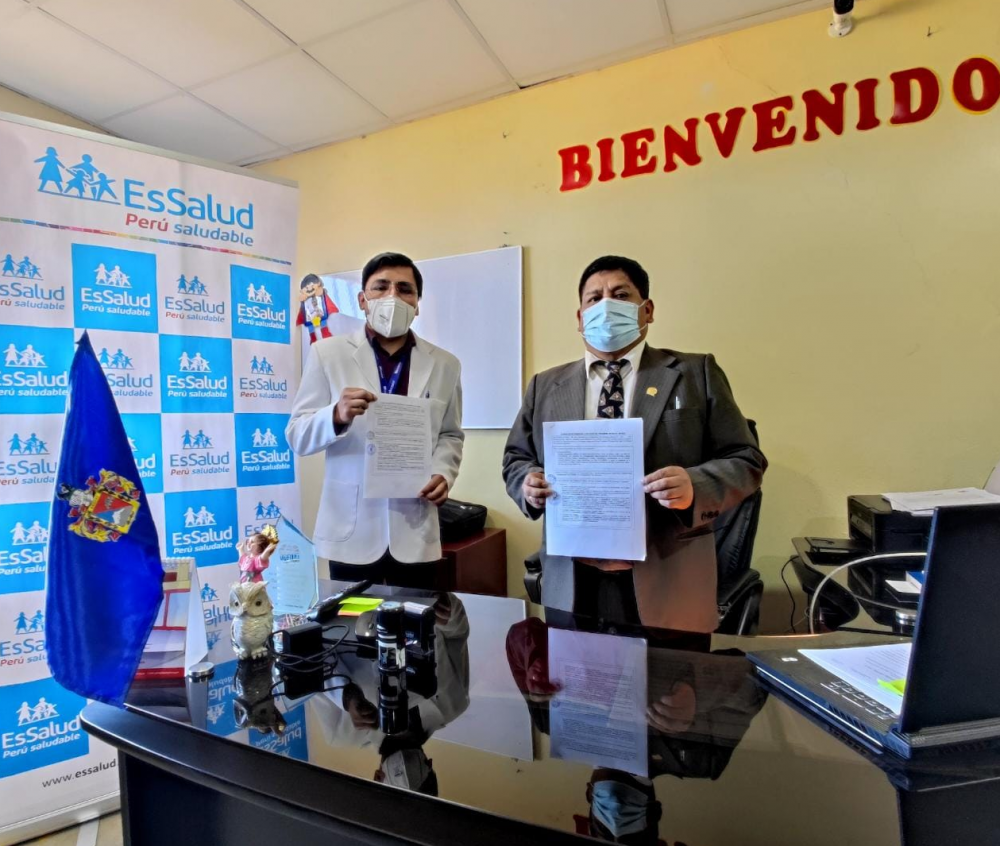 EsSalud Huaraz y Ugel Áncash firman renovación de alianza de cooperación para implementar el programa “Mi Salud, Mi Vida”