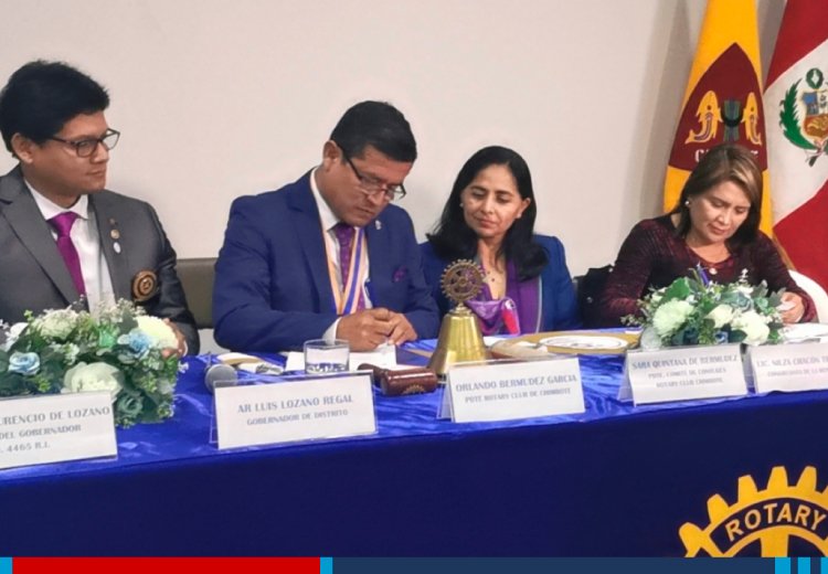 Universidad César Vallejo y Rotary Club Chimbote se unen tras firma de convenio