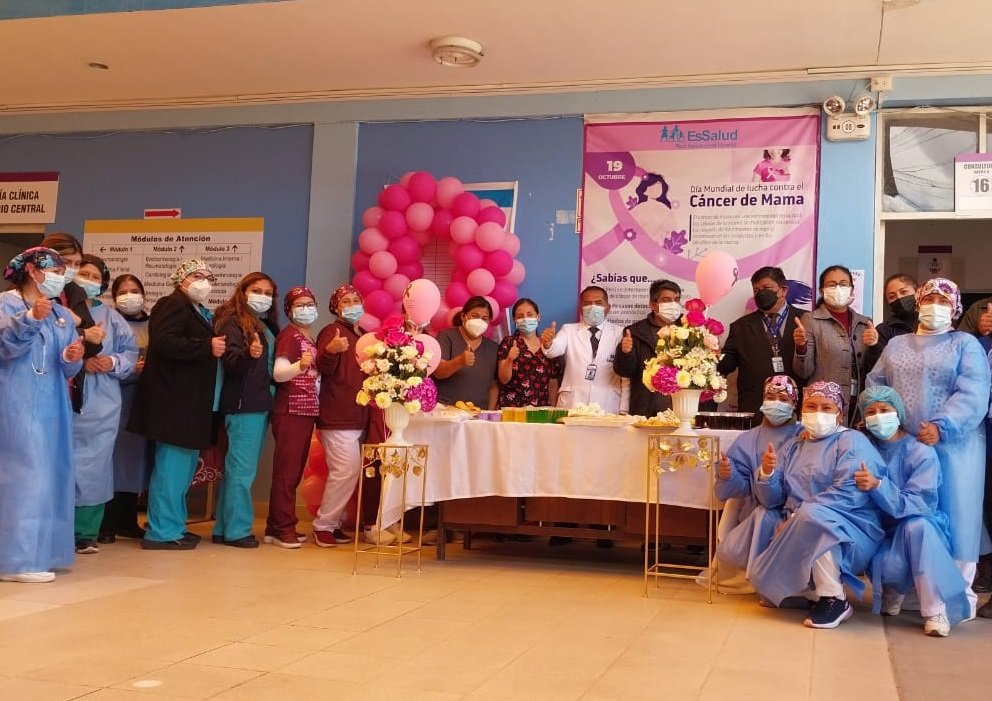 EsSalud Huaraz realiza actividades por el Día Mundial de Lucha contra el Cáncer de Mama