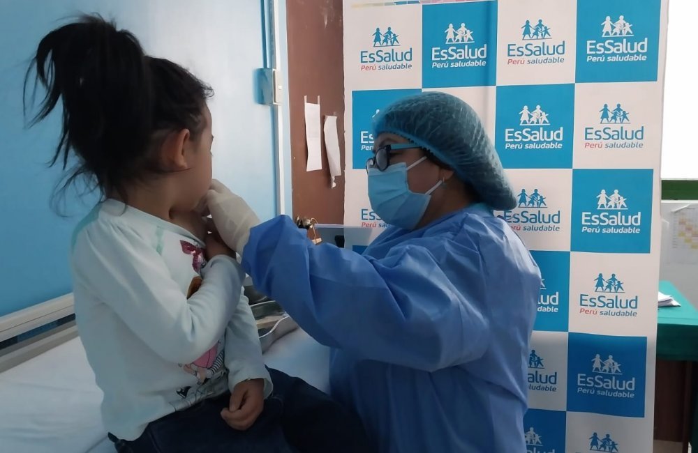 EsSalud Huaraz vacunó al 67% de niños menores de cinco años