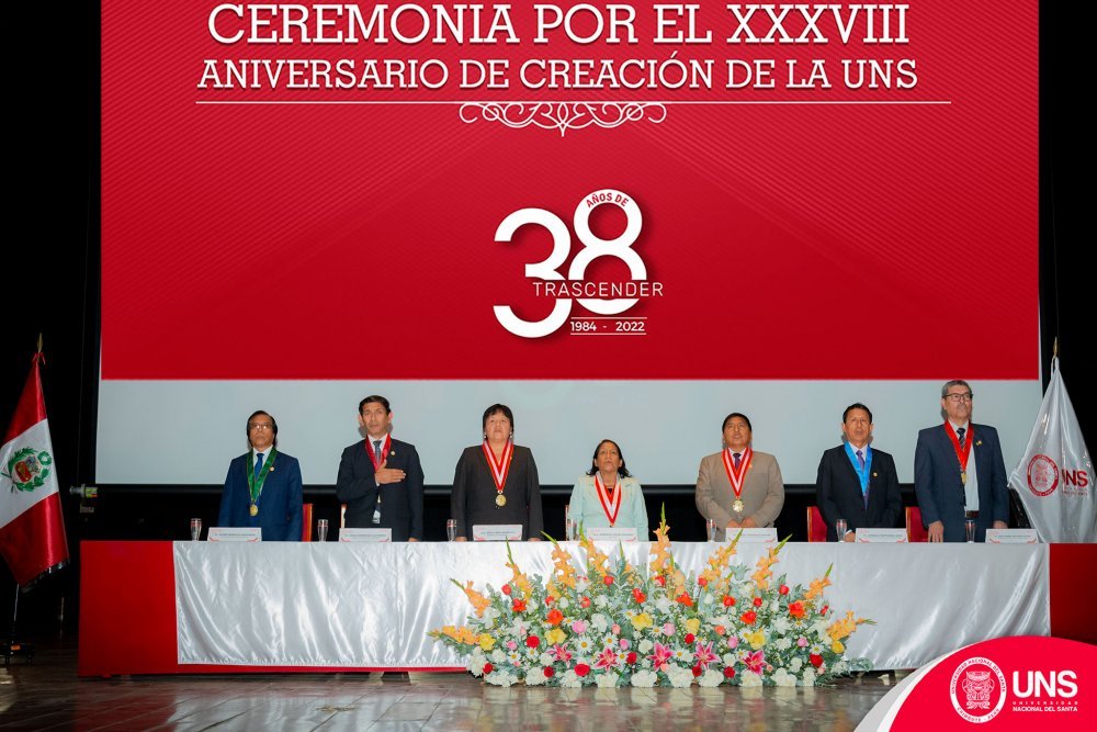 Universidad Nacional del Santa conmemora sus 38 años de creación