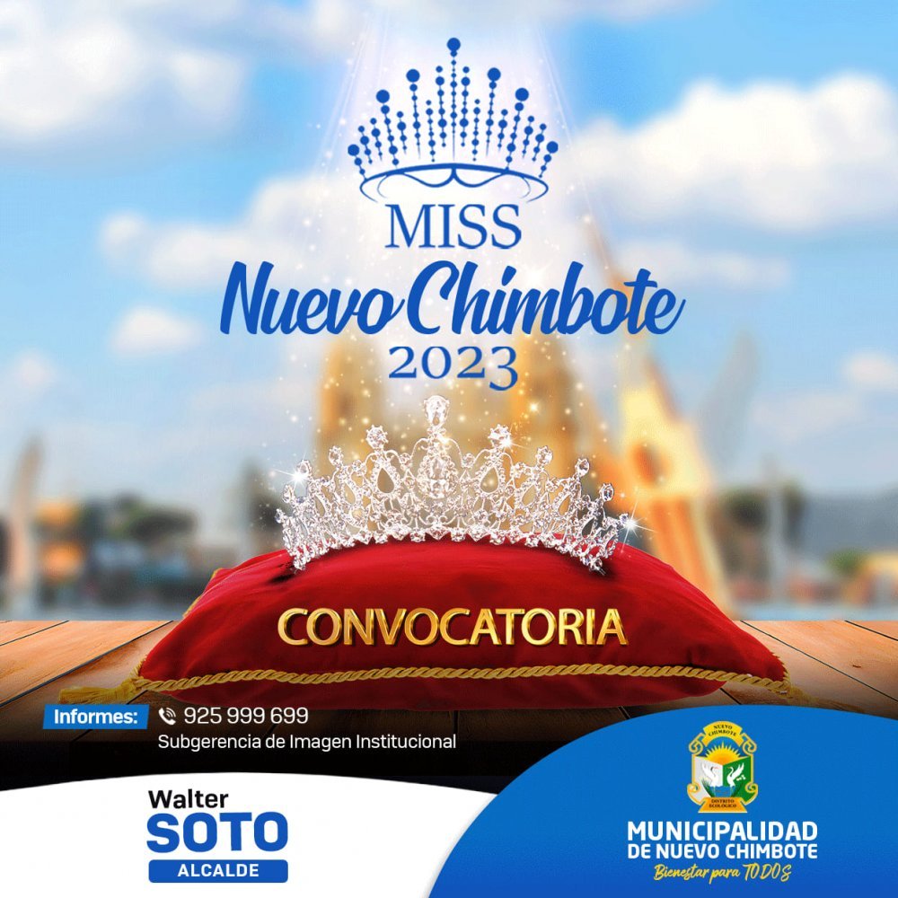 Abren inscripciones para "Miss Nuevo Chimbote 2023"