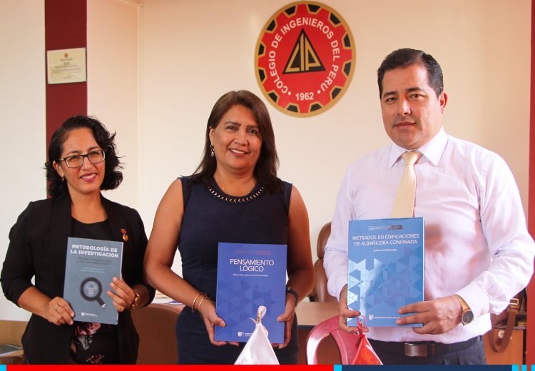 UCV dona 50 libros al Colegio de Ingenieros del Perú en Chimbote