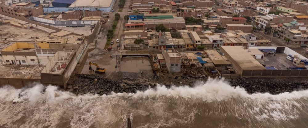 Obra de enrocado evita una mayor inundación en el pueblo joven Florida Alta