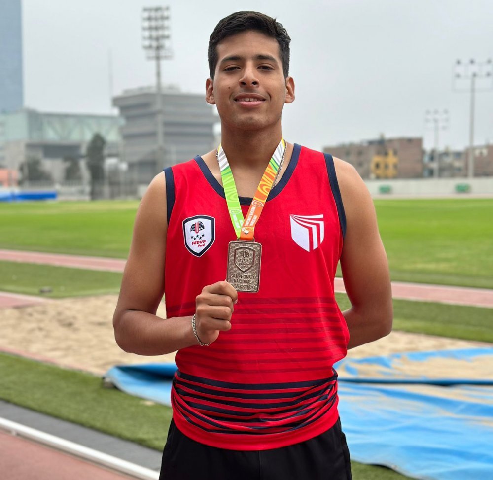 UCV Chimbote: vallejiano logró medalla de plata en importante campeonato de atletismo