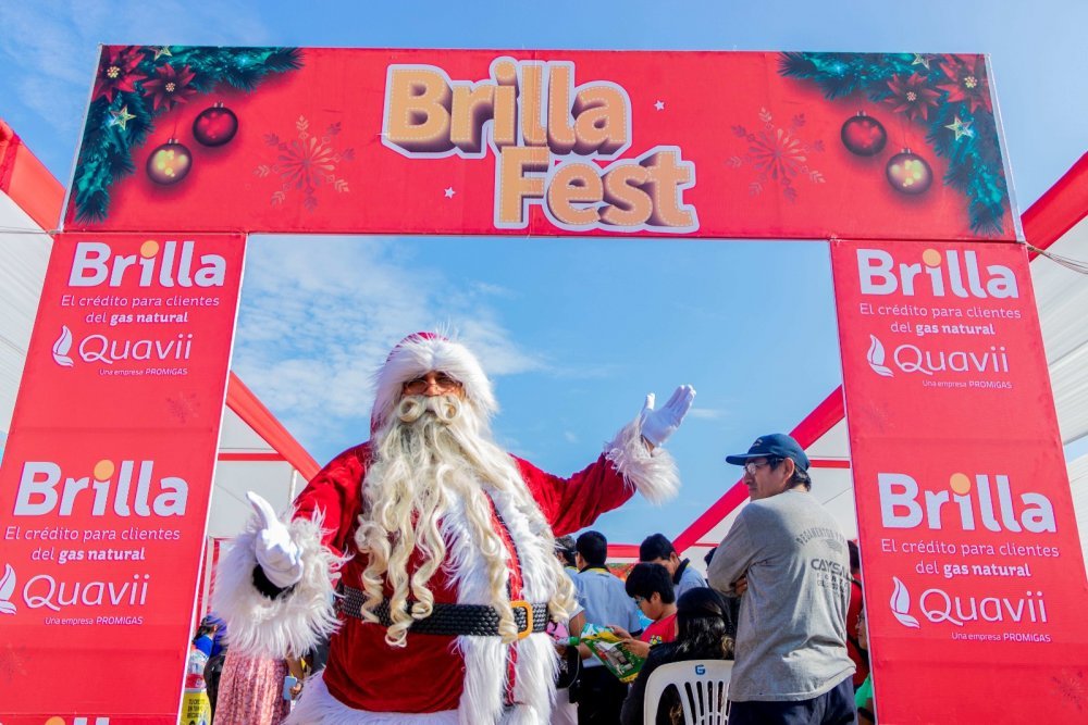 Quavii celebró la Navidad con Brilla Fest en Chimbote