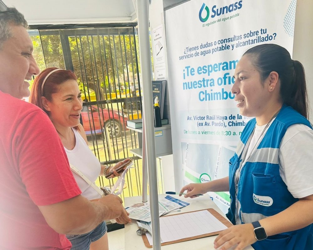 Sunass realiza campañas informativas en oficinas de Sedachimbote