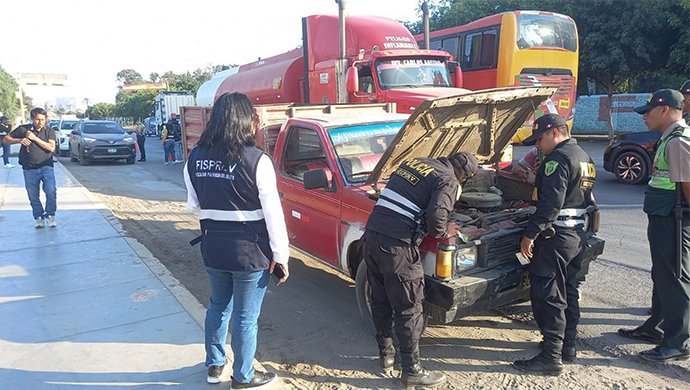 Fiscalía dirige operativo de prevención de delitos contra el patrimonio sobre vehículos automotores en Chimbote