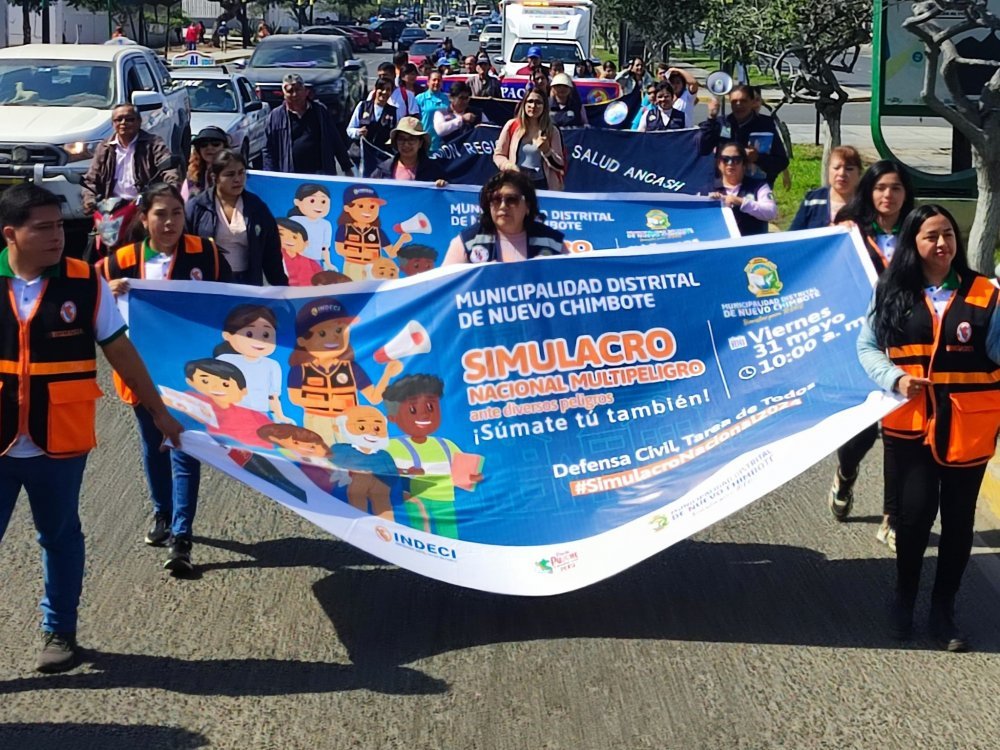 Súmate al simulacro nacional multipeligro que se realizará este viernes 31 de mayo