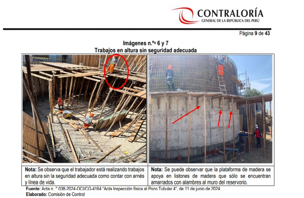 Contraloría alerta riesgos y retraso en obra en Pozo Tubular Nº 4 que construye Sedachimbote por s/ 6 millones en Monte Chimbote
