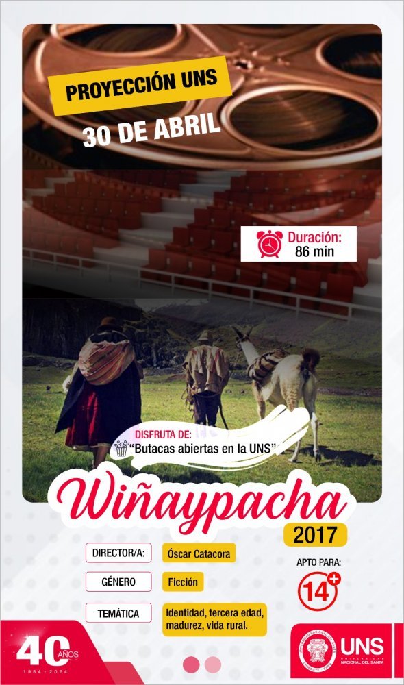 Proyección de cine para todos en "Butacas abiertas en la UNS"