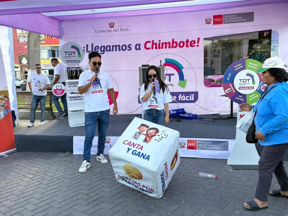 MTC: Más de 1800 ciudadanos de Chimbote conocieron los beneficios de la Televisión Digital Terrestre