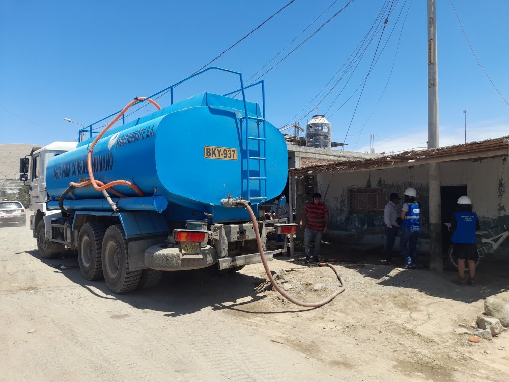 Sunass despliega acciones ante restricción del agua potable en Nuevo Chimbote