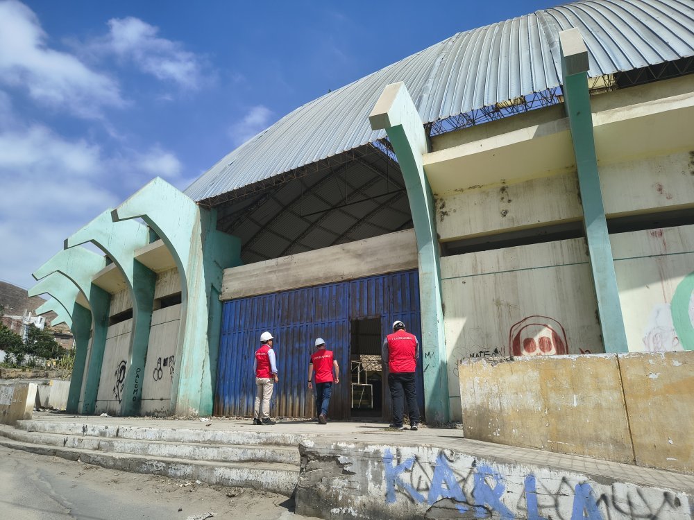 Contraloría impulsa reactivación del coliseo municipal de Coishco mediante el control preventivo